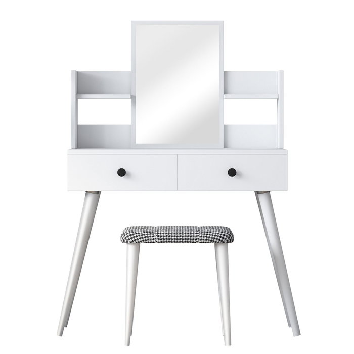 Hanah Home Mesa de Maquillaje BJ102- 2235 Blanca